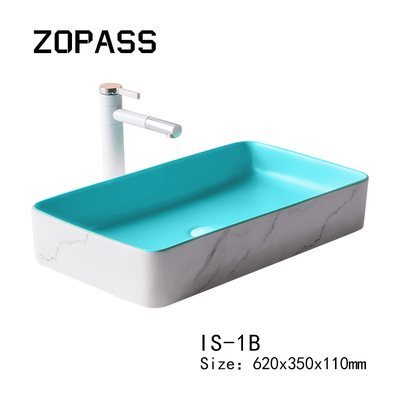 Раковина постамента Bathroom современного таза изделий Countertop санитарного керамическая