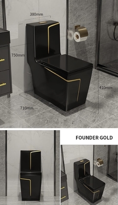 Лоснистая полива яма смешивания туалета Commode 1 части роскошная размечая 220mm