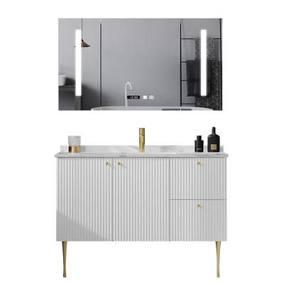 Шкафы Bathroom ширины 23.6in 47.2in твердые деревянные отразили водоустойчивое