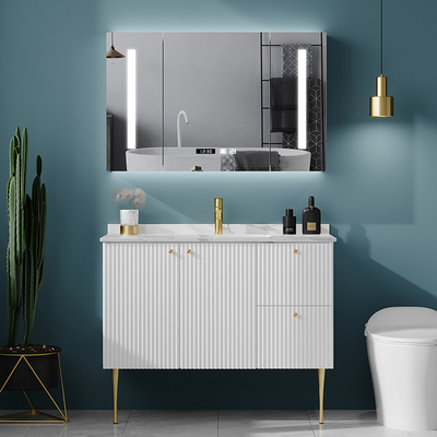 Шкафы Bathroom ширины 23.6in 47.2in твердые деревянные отразили водоустойчивое
