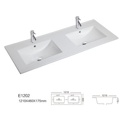Европейские типы Washbasin таза тщеты таза шкафа встречный верхний прямоугольный тонкий
