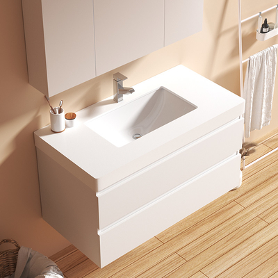 Шкафы Bathroom пластичности твердые деревянные