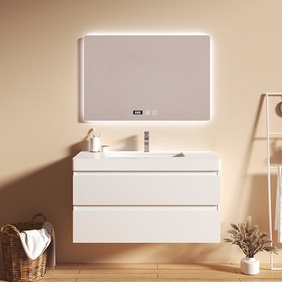 Шкафы Bathroom пластичности твердые деревянные