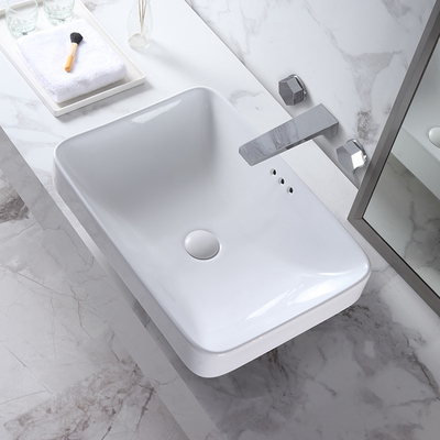 Раковина Bathroom столешницы таза изделий белого искусства прямоугольная санитарная