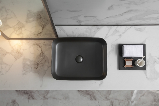 Таз стирки прямоугольного санитарного Countertop таза изделий керамический