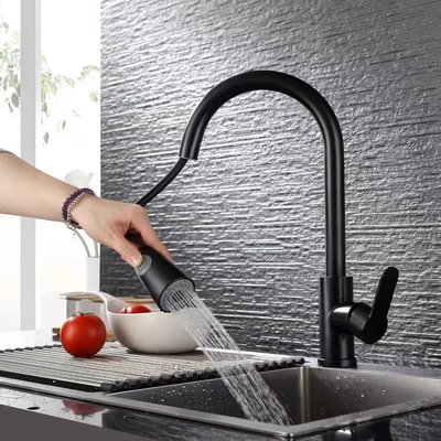 Вытяните вне санитарный кран кухни горячей и холодной воды Faucet изделий 304