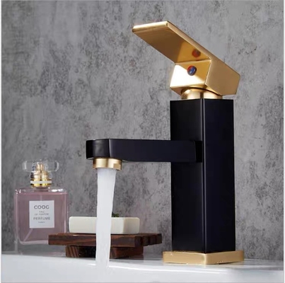Faucet изделий водопада смесителя Bathroom SUS304 санитарный с ручкой золота