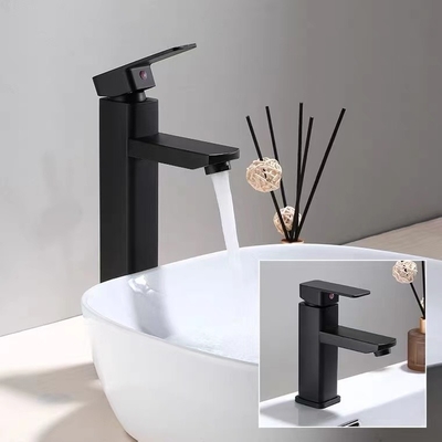 Кран раковины гостиницы Faucet Bathroom нержавеющей стали держателя 304 палубы квадратный