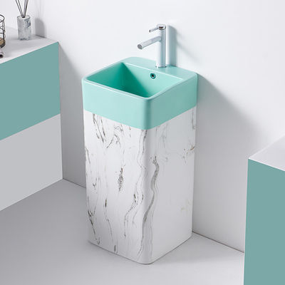 Раковина Bathroom постамента таза мытья чистки собственной личности прямоугольная керамическая