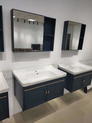Темно-синей дружелюбное тщеты Bathroom 80cm установленное стеной экологическое