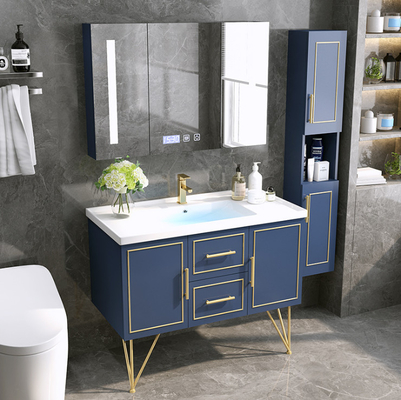 Отсутствие цвета Брауна шкафа тщеты Bathroom оксидации изготовленного на заказ темно-синего
