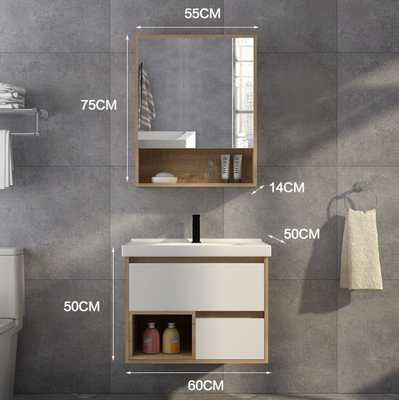 Раковина шкафа Bathroom высокой пластичности свободная стоя отраженная одиночная