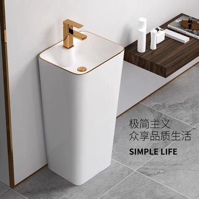 Дизайн белого золота санитарной раковины таза изделий 9L Freestanding современный