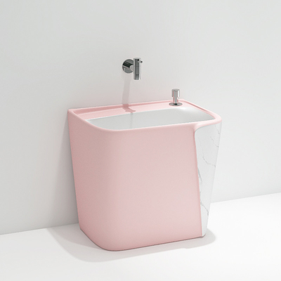 Bathroom отверстия раковины Mop ODM OEM изделия красочного керамического одиночного санитарные