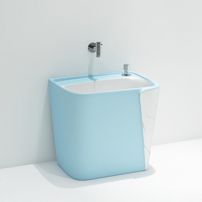 Bathroom отверстия раковины Mop ODM OEM изделия красочного керамического одиночного санитарные
