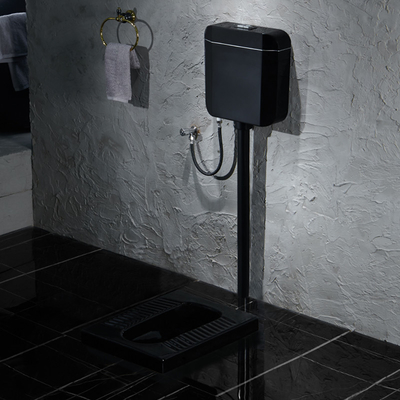 Финиш поверхности сатинировки лотка сидеть на корточках черноты Matt Bathroom керамический