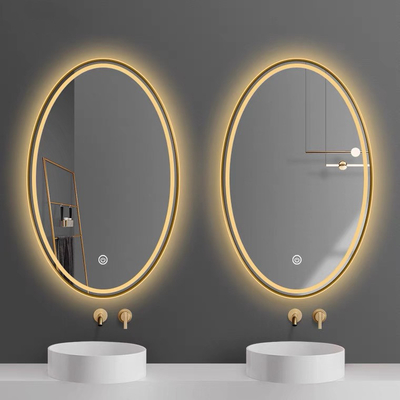 Округлая форма осветила зеркала Bathroom СИД Defog с одной кнопкой