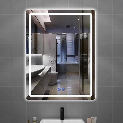 Стена СИД изготовленного на заказ прямоугольного Frameless зеркала Bathroom умная подсвеченная